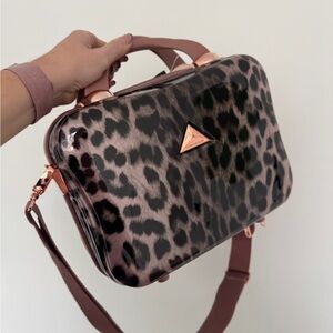 Leopard Print Makeup Case Bag